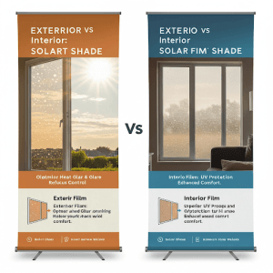 folie solara de exterior vs interior